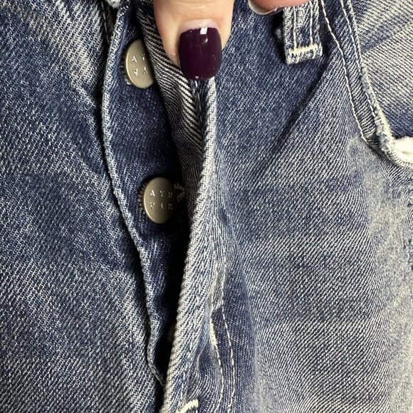 AYR Jeans Womens Size 30  Blue Form‎ Tapered Raw Hem Distressed - Picture 6 of 15